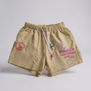 Playboy x PacSun “Peace Happy Camper” Sweat Shorts Small Y2K Cozy girl hippie